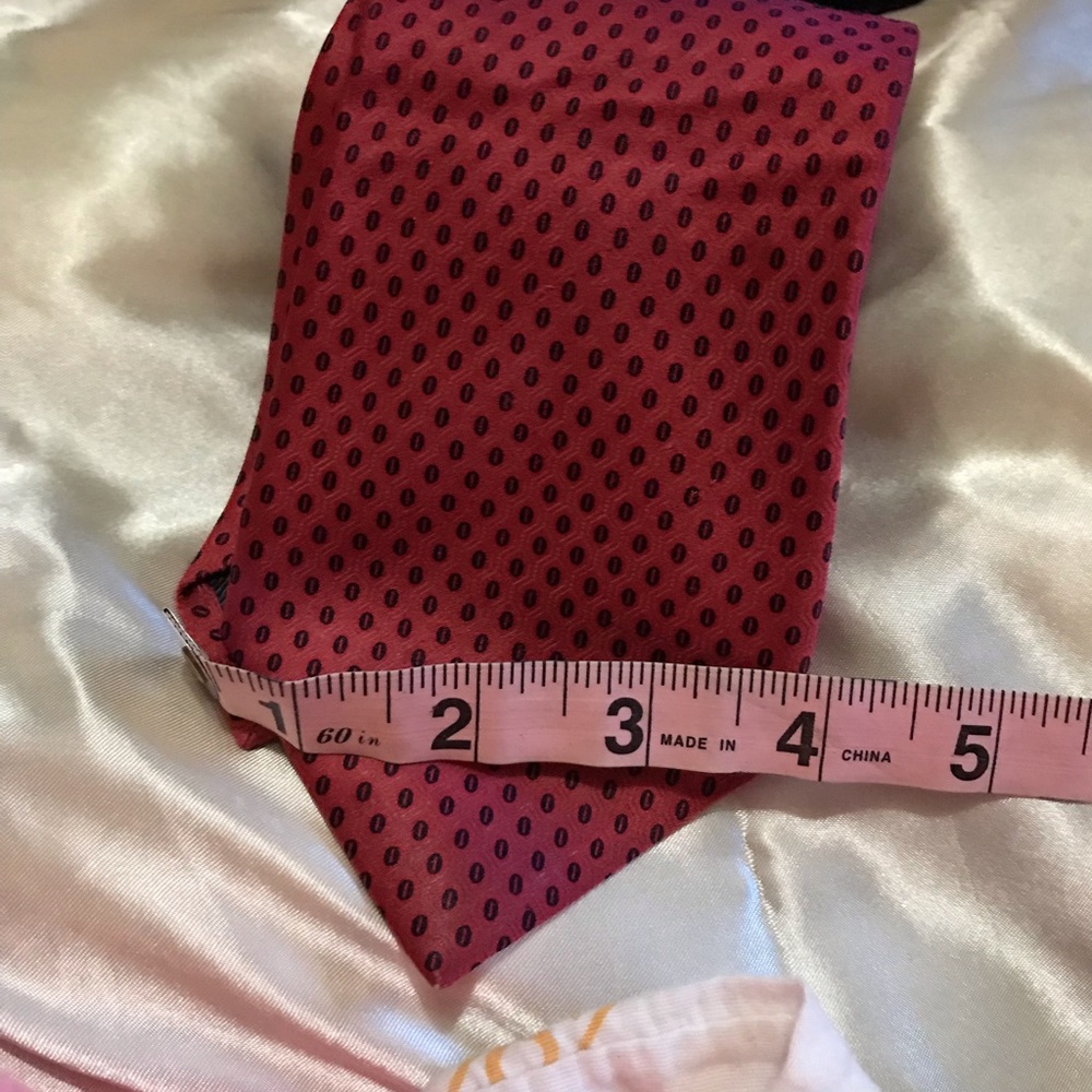 Beautiful Elegant Red Silk Ermenegildo Zegna Tie - image 3